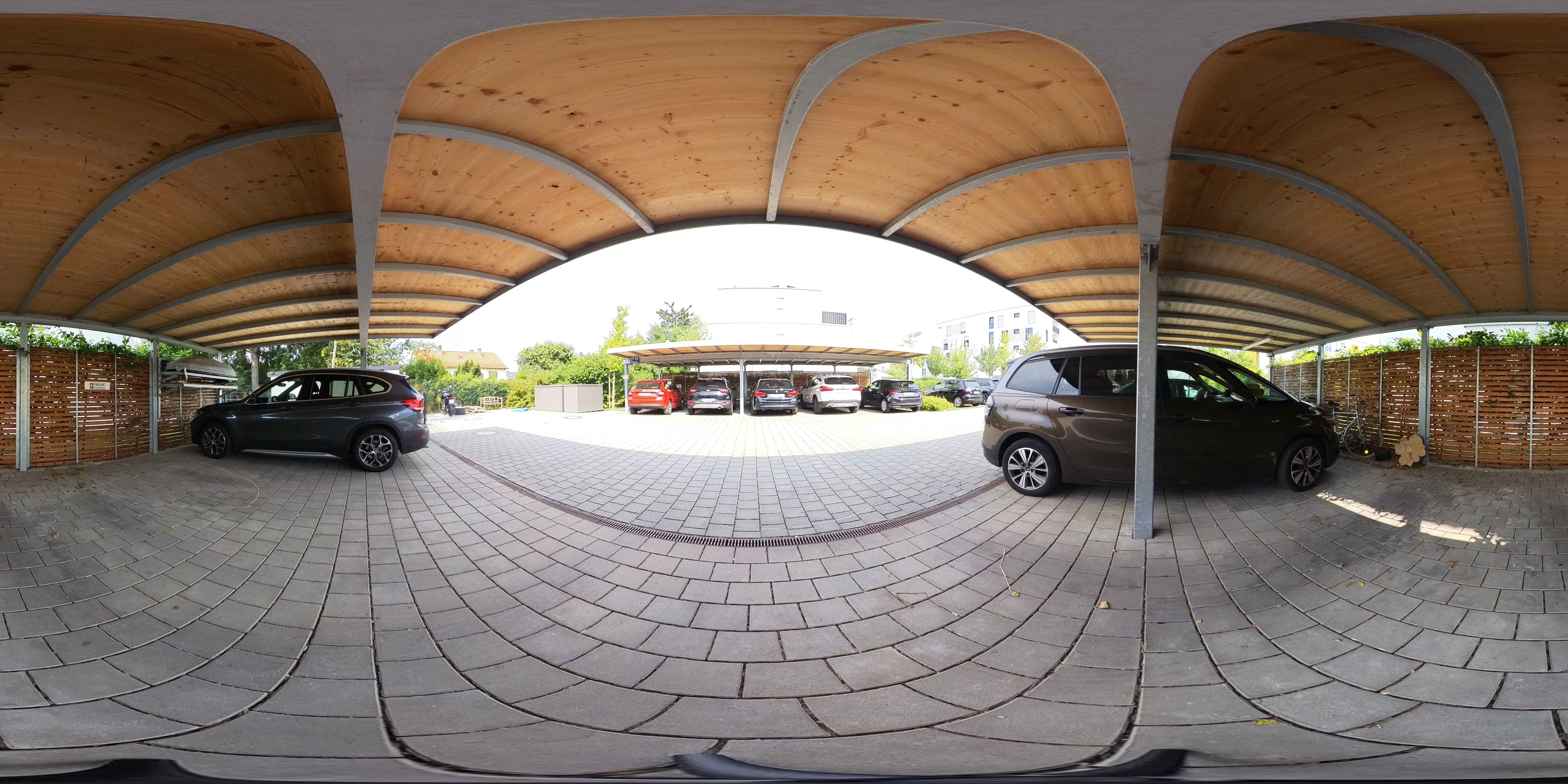 Interaktives Carport-Panorama (Gründach)